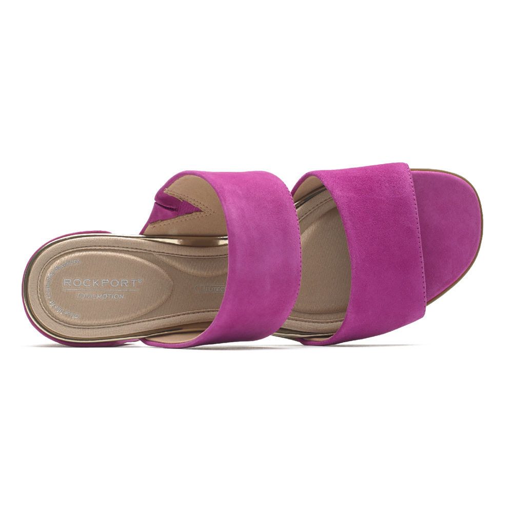 Sandalias Rockport Mujer Mexico - Total Motion Alaina Double Band Rosas - JLHDI6275